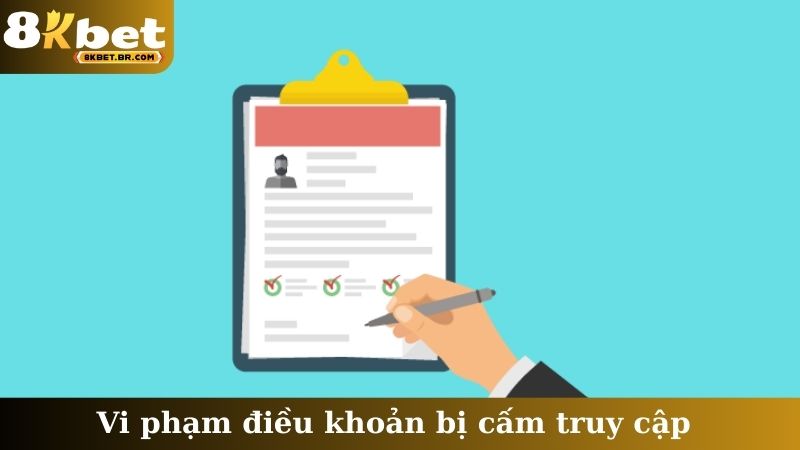 Vi phạm điều khoản bị cấm truy cập